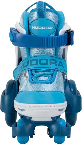 Hudora pattini a rotelle bambini regolabili blu misura 30-33-3