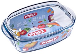 Pyrex teglia da forno in vetro con coperchio 4,5 litri - resistente al forno