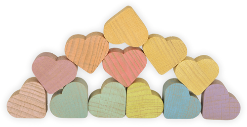Ocamora giocattolo stelle, cuori & lune - gioco educativo in cartone-2