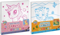 Set pittura su tela bambini - Moxy dipingi la tua tela 19,5x19,5cm giocattolo creativo