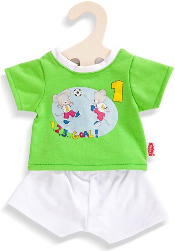 Heless set calcio per bambole - abbigliamento sportivo 28-35 cm