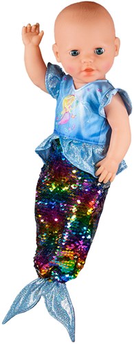 Heless vestito da bambola sirena con paillettes 35-45 cm - abbigliamento bambole-3