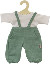 Heless abbigliamento bambola salopette cotone biologico 35-45 cm verde