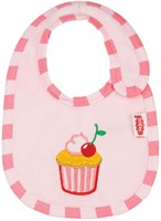 Heless accessorio bambola bavaglino rosa cupcake per bambole e peluche