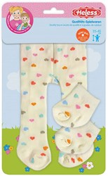 Heless abbigliamento per bambole collant e calzini cuore confetti 35-45 cm