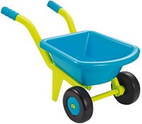 Ecoiffier carriola giocattolo blu-verde con 2 ruote plastica