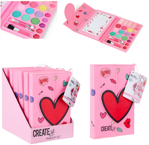 Create it! Libro trucco Beauty Chiusura magnetica Rosa Multicolore