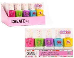 Create it! Smalto profumato 5-pack per bambini colorato e sicuro