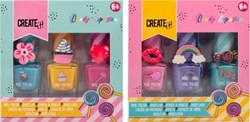 Create it! Set smalti per unghie - make-up colorato per bambini con anelli