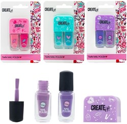 Create it! set smalto duo unghie colorate per bambini