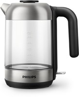 Bollitore in vetro Philips 1,7L con illuminazione sensore - design moderno