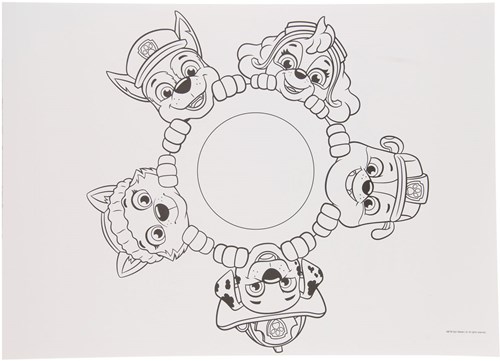 Libro da colorare con tovagliette Paw Patrol da 12 pagine-2