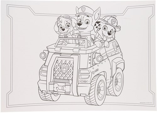 Libro da colorare con tovagliette Paw Patrol da 12 pagine-3