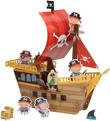 Kit creativo nave dei pirati giocattolo da costruire per bambini