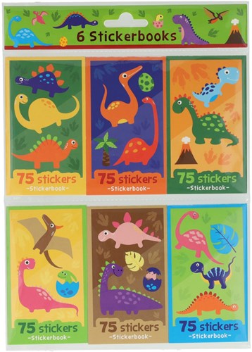 Libri adesivi dinosauro - 6 pezzi set adesivi dino bambini