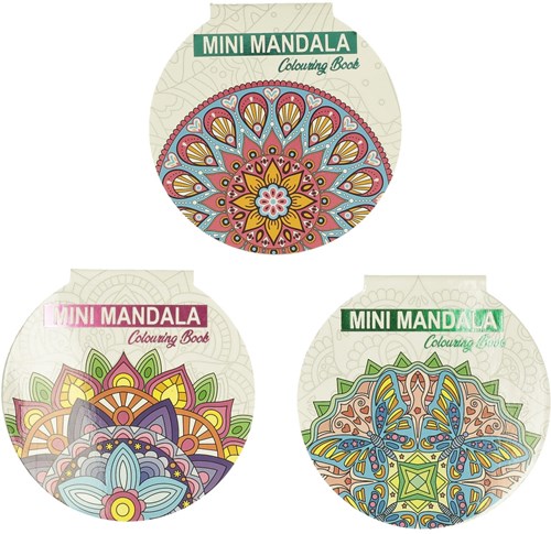 Wins Holland libro da colorare mandala rotondo rosso - album creativo bambini