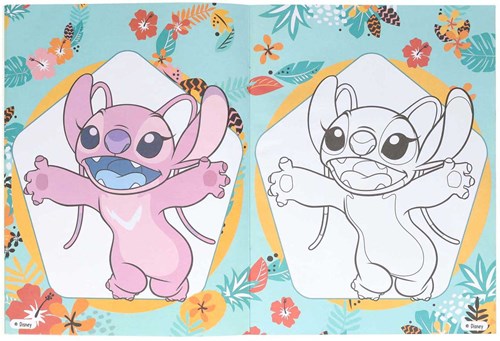 Boek Specials Nederland libro da colorare Stitch con esempi 32 pagine Disney-3
