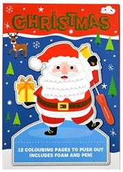 Johntoy blocco punzonatura Natale disegni da colorare - giocattolo creativo per bambini