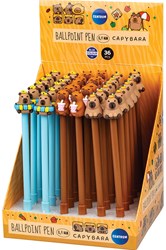 Centrum penne a sfera Capybara 36 pezzi scrittura blu