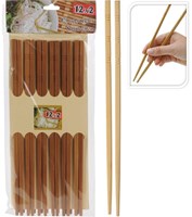 Excellent Houseware bacchette in bambù - set 12 paia - bacchette sushi