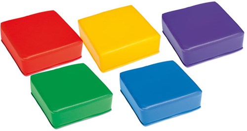 Softplay zitkussentjes vierkant