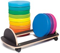 Softplay zitkussentjes met trolley-2
