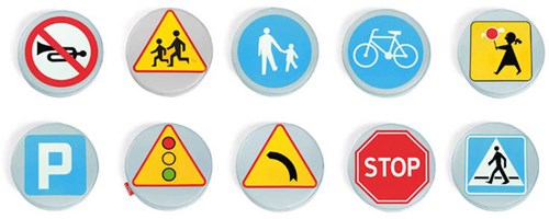 Softplay poefjes verkeersborden