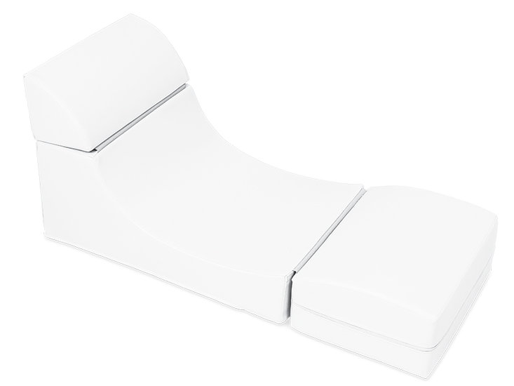 Softplay loungebankje WIT