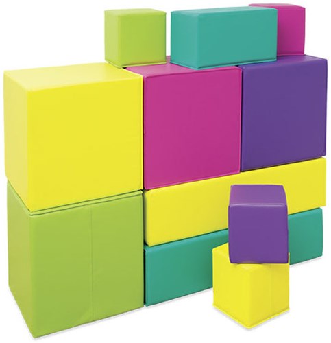 Softplay blokken kubieke meter