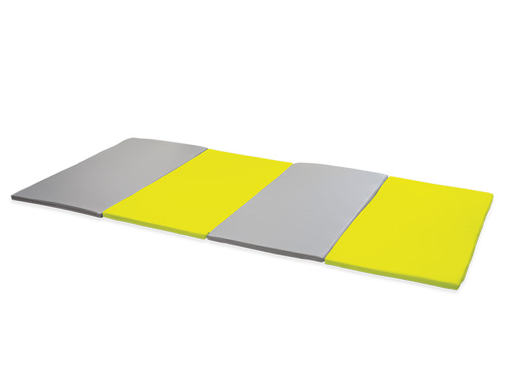 Softplay  opvouwbare mat XL LIME-GRIJS