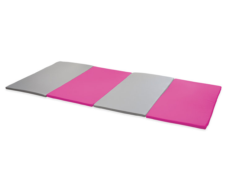 Softplay  opvouwbare mat XL ROZE-GRIJS