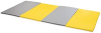 Softplay  opvouwbare mat XL GEEL-GRIJS