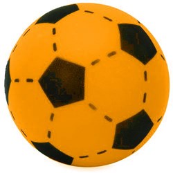 Twisk palla da calcio in schiuma morbida arancione 20 cm giocattolo per bambini