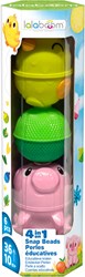 Lalaboom set giocattolo perline animali gallina maiale - educativo 6 pezzi