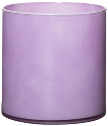 OttoSimon vaso cilindro lavanda viola decorazione vetro 15x15 cm