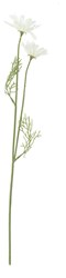 Fiore artificiale margherita seta bianca 56 cm decorazione bouquet