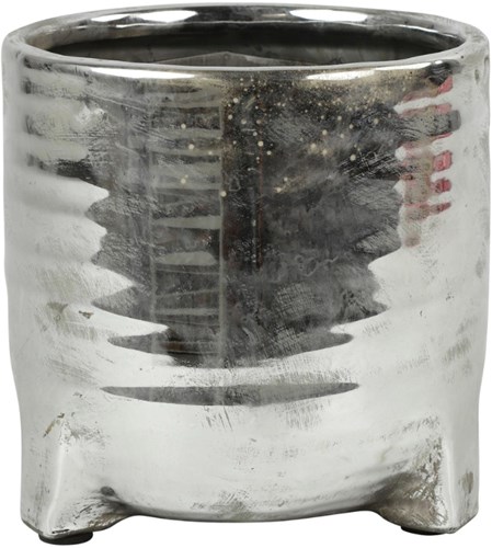Countryfield vaso argento decorazione giocattolo 18 cm
