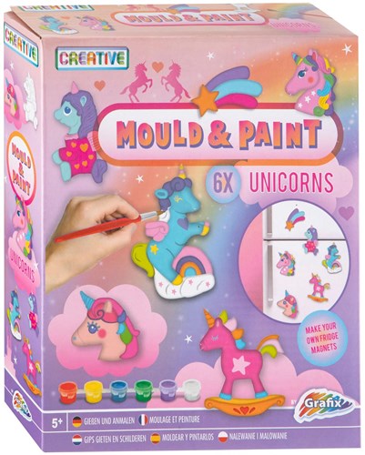 Grafix set creativo gesso colare e dipingere unicorno per bambini