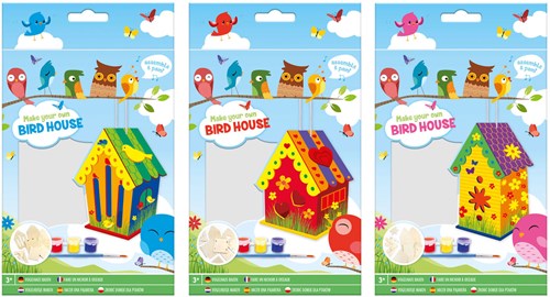 Creative Craft Group casetta per uccelli in legno set creativo bambini giardino