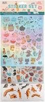 Creative Craft Group set di adesivi gatti - 100 pezzi - divertimento creativo
