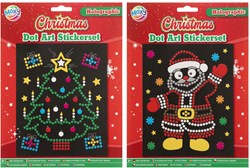 Creative Craft Group set adesivi Natale punti olografici multicolore