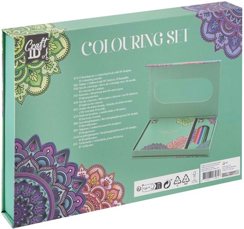 Creative Craft Group set mandala da colorare per adulti con matite colorate-3