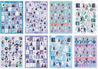 Disney Frozen set di adesivi glitterati - formato A5 - 8 pezzi - divertimento creativo-2
