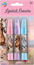 Gomma rossetto tema cavallo 3 pezzi giocattolo creativo