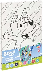 Creative Craft Group Bluey tela da dipingere con numeri set creativo 29,7x19,5 cm