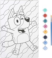 Creative Craft Group Bluey tela da dipingere con numeri set creativo 29,7x19,5 cm-2