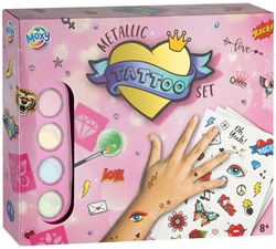 Creative Craft Group set tatuaggi metallici per bambini con stencil