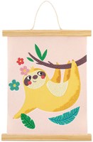 Creative Craft Group kit diamond painting arazzo da parete velluto bradipo-2