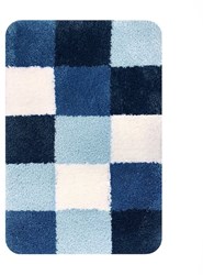 Dutch House tappeto da bagno blu 60x90 cm - tappetino bagno morbido antiscivolo