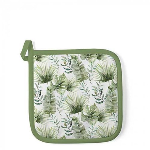 Ambiente presina cotone Jungle leaves bianca accessorio cucina